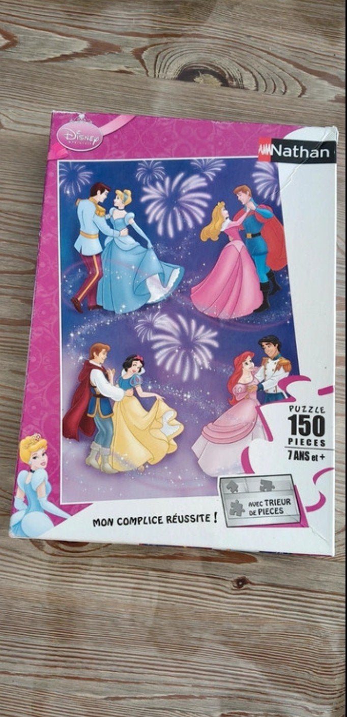 Disney Princess Puzzel Nathan – 150 stukjes, Ophalen of Verzenden, Meer dan 50 stukjes, Zo goed als nieuw, 6 jaar of ouder