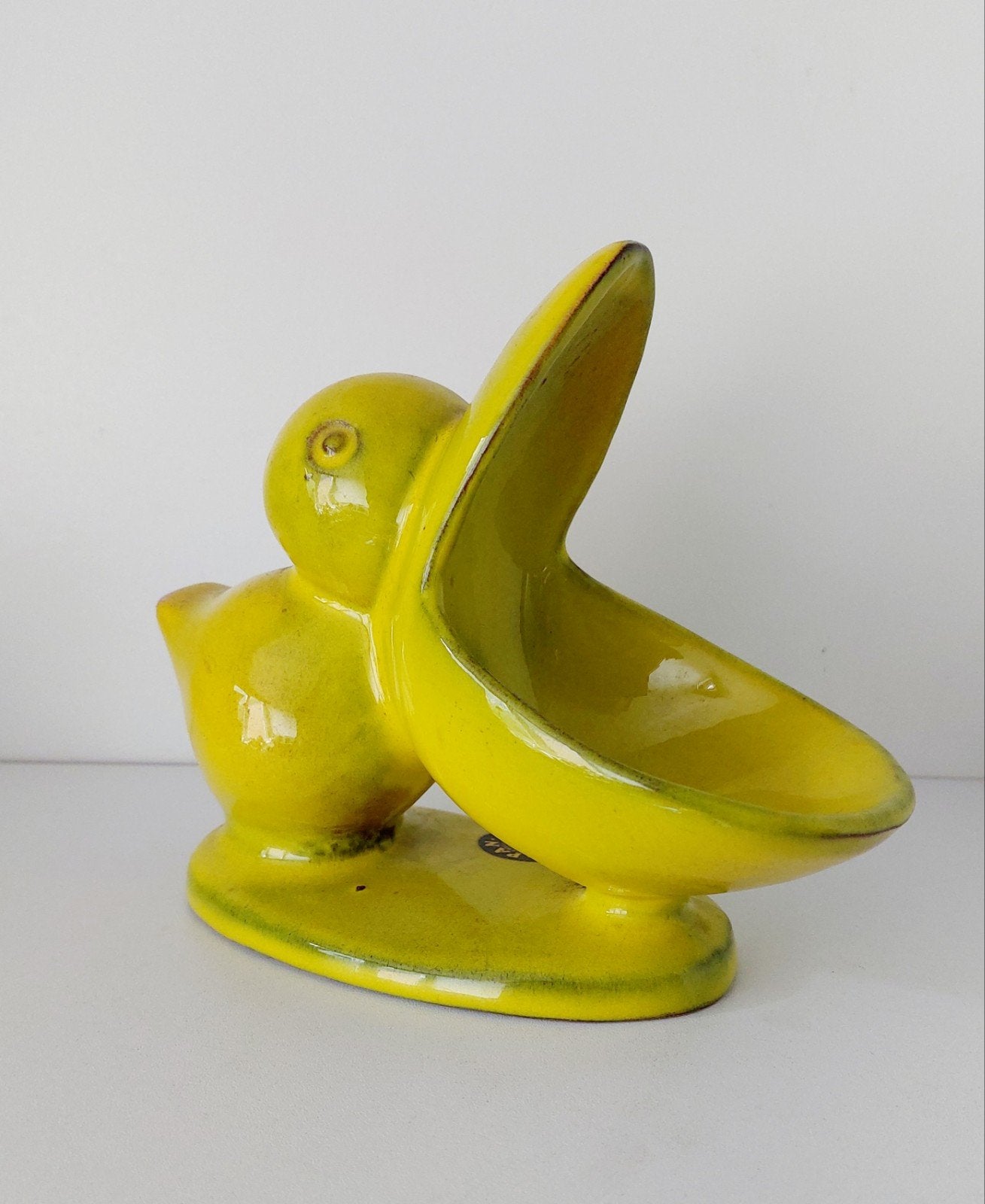 Pan Keramik pelikaan, Antiek en Kunst, Ophalen of Verzenden