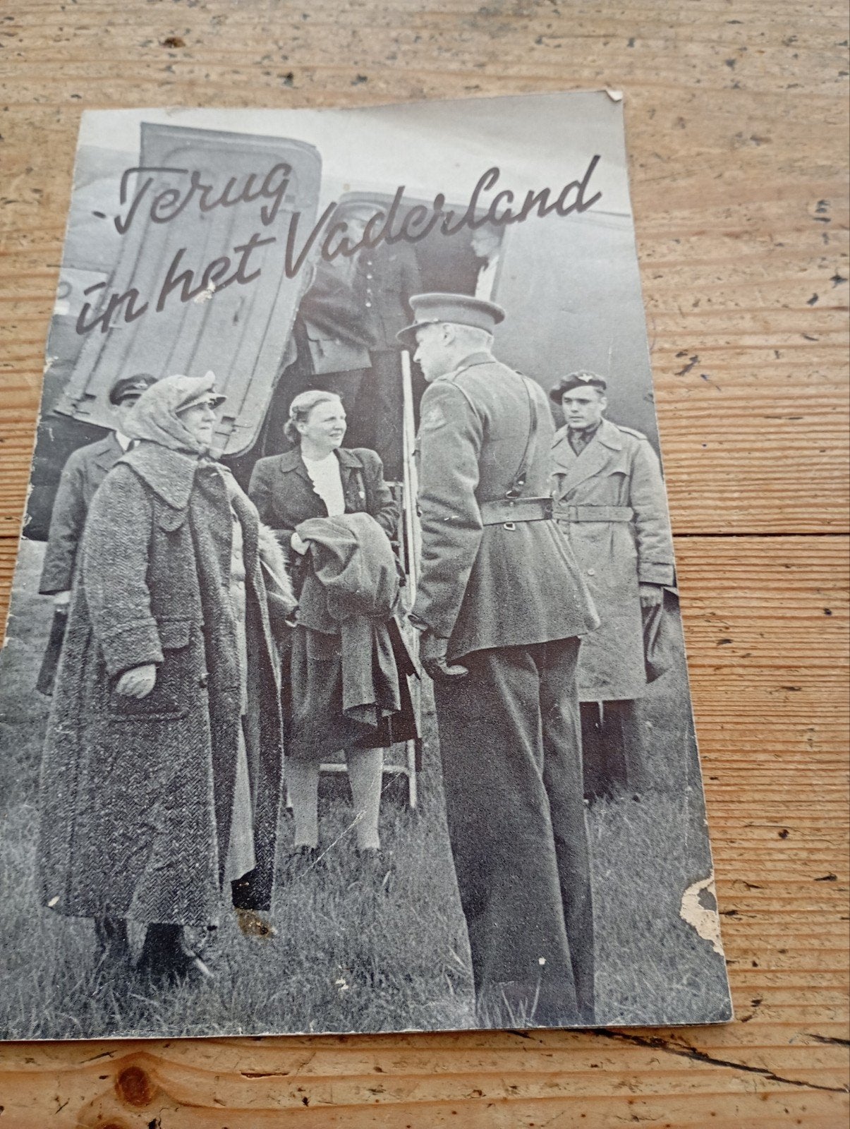 Vintage Terug in hèt Vaderland Wilhelmina NL memorabilia, Ophalen of Verzenden, Gebruikt, Overige typen