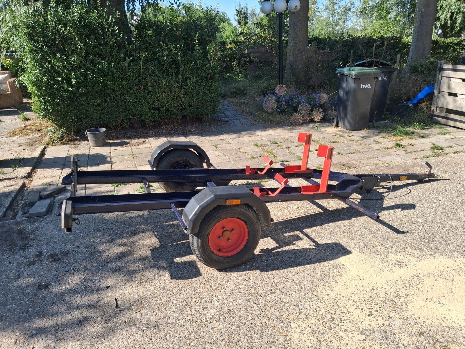 Kantelbare motortrailer voor 2 motoren - Perfecte staat, Ophalen, Zo goed als nieuw