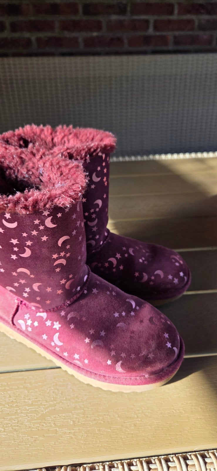 uggs maantjes en sterretjes paars, Meisje, Ophalen of Verzenden, Zo goed als nieuw, Uggs