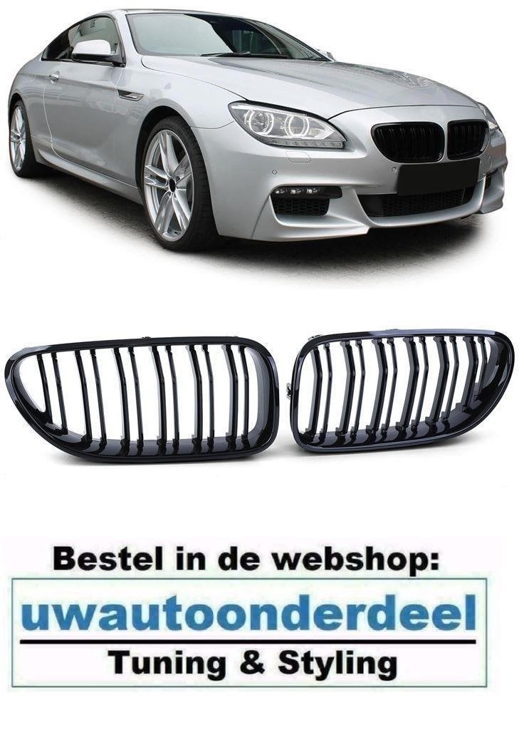 Grill Hoogglans Zwart Dubbele Spijl Voor Bmw 6 Serie F06 F12, Verzenden, Automotive Parts, A.parts@hotmail.nl, Trasmolenlaan 12 3447 GZ Woerden