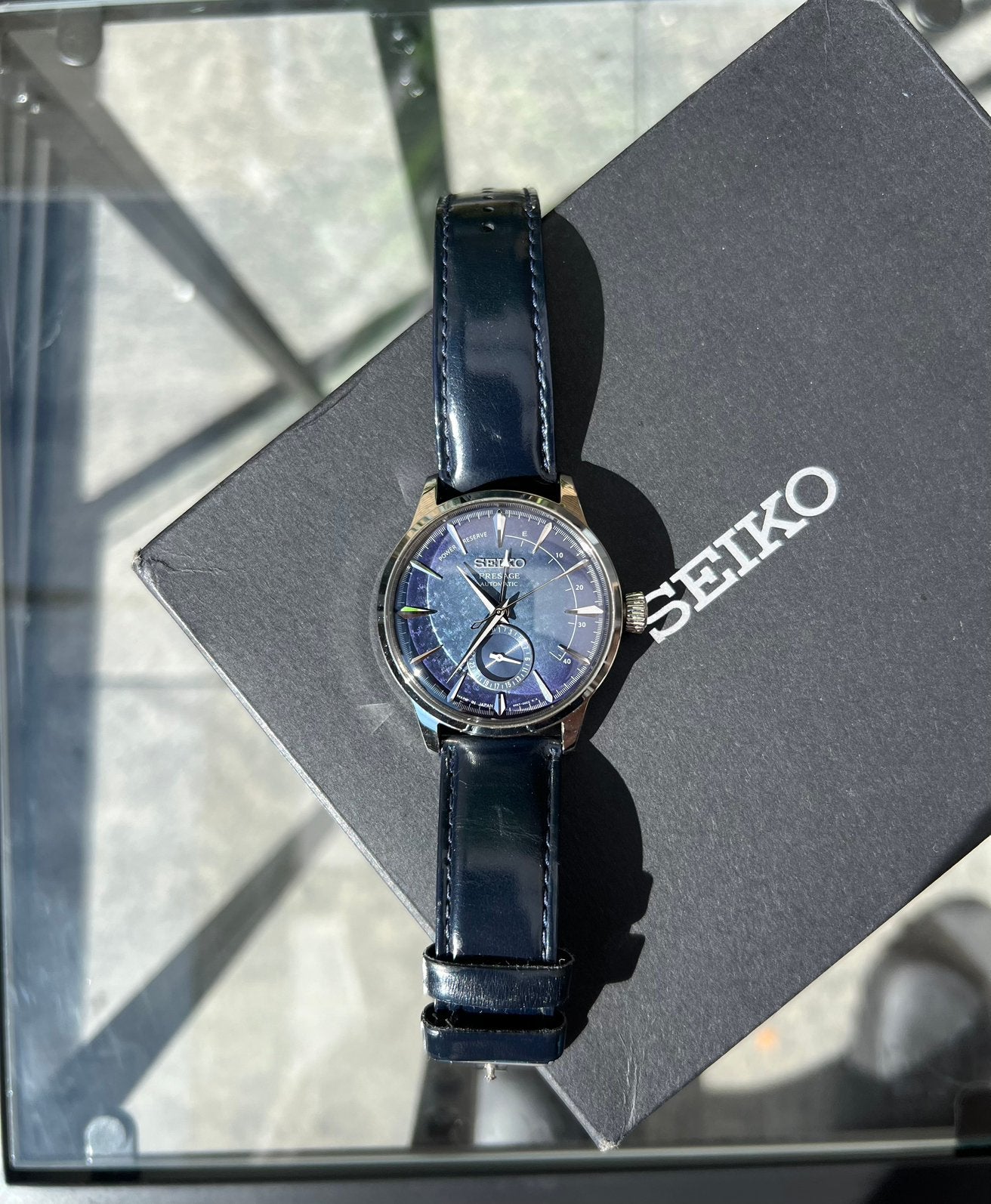 SEIKO PRESAGE ‘STARLIGHT’ LIMITED EDITION, Seiko, Leer, Staal, Polshorloge