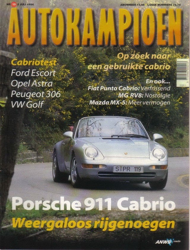 Autokampioen 13 1994 : MG RV8 - Lomax 224 - Audi A6 / S6, Ophalen of Verzenden, Gelezen, Algemeen