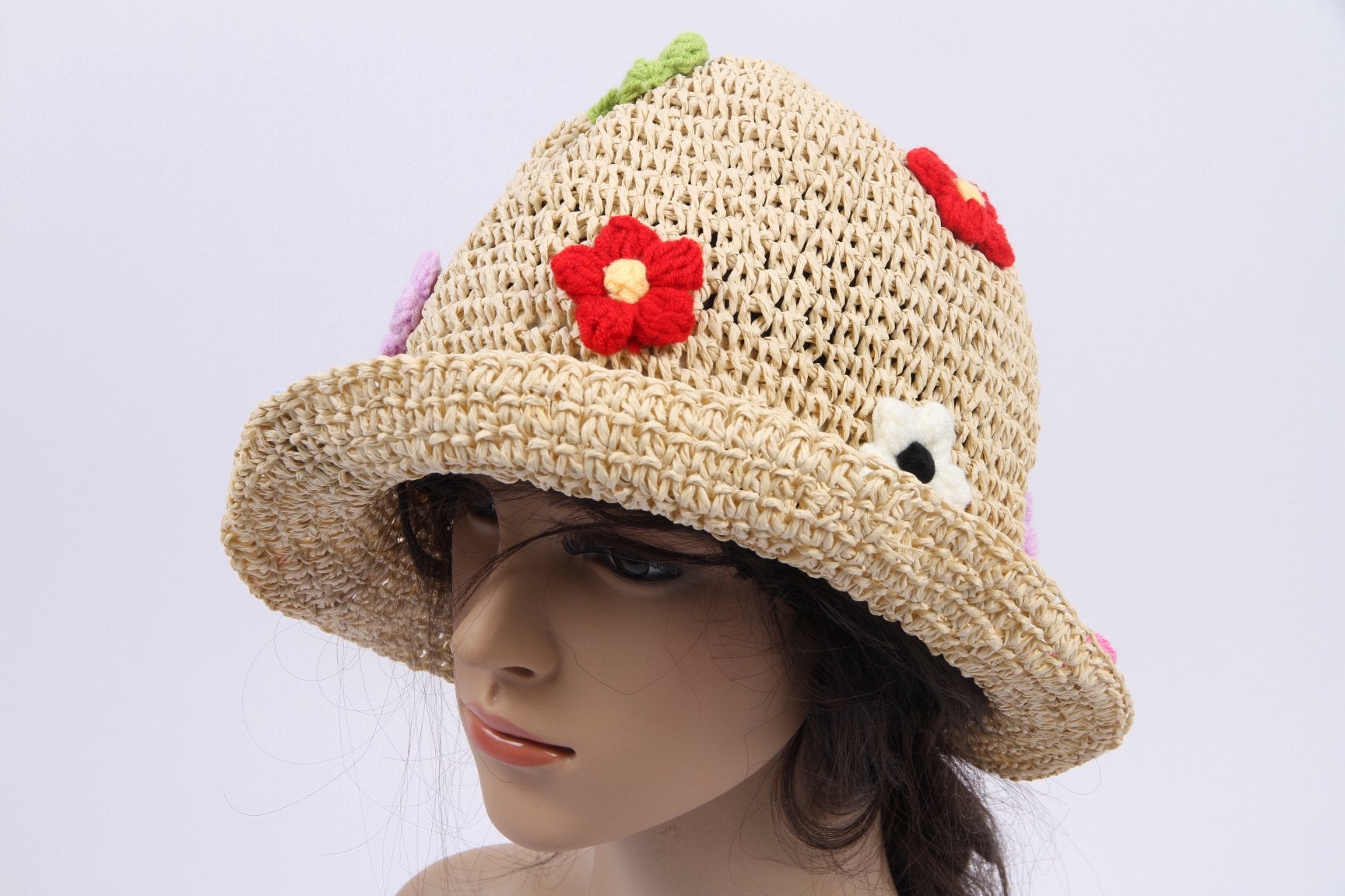 Nieuwe Authentieke Mode Stijlvolle hoed design dames bloemen, Ophalen of Verzenden, Nieuw, One size fits all, Hoed
