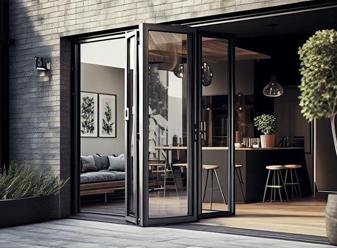 Foto 3 van aluminium deuren, kozijnen, schuifpuien, vouwpuien.