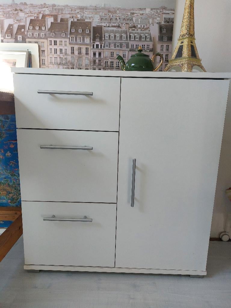 Handig wit kastje, Ophalen, Overige materialen, 50 tot 100 cm, Zo goed als nieuw