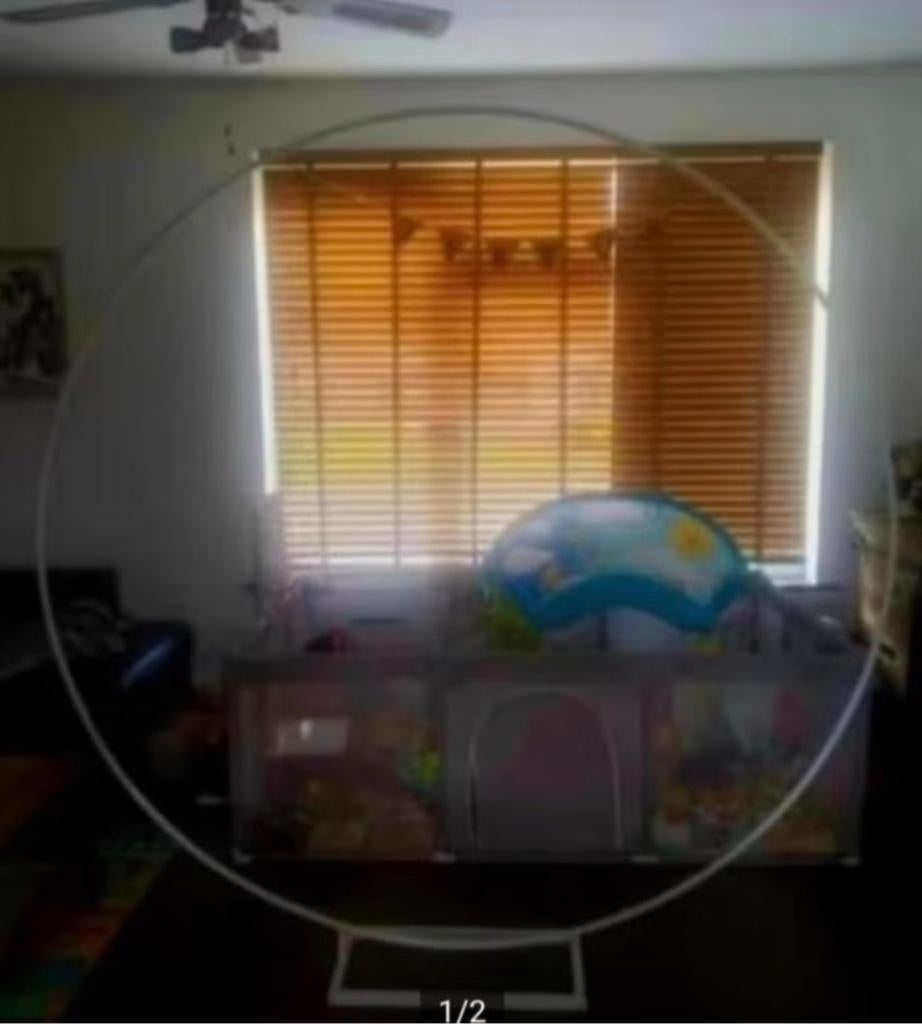 Metaal balonnen ring decoratie boog backdrop te koop 2 m., Hobby en Vrije tijd, Ophalen of Verzenden, Nieuw, Versiering