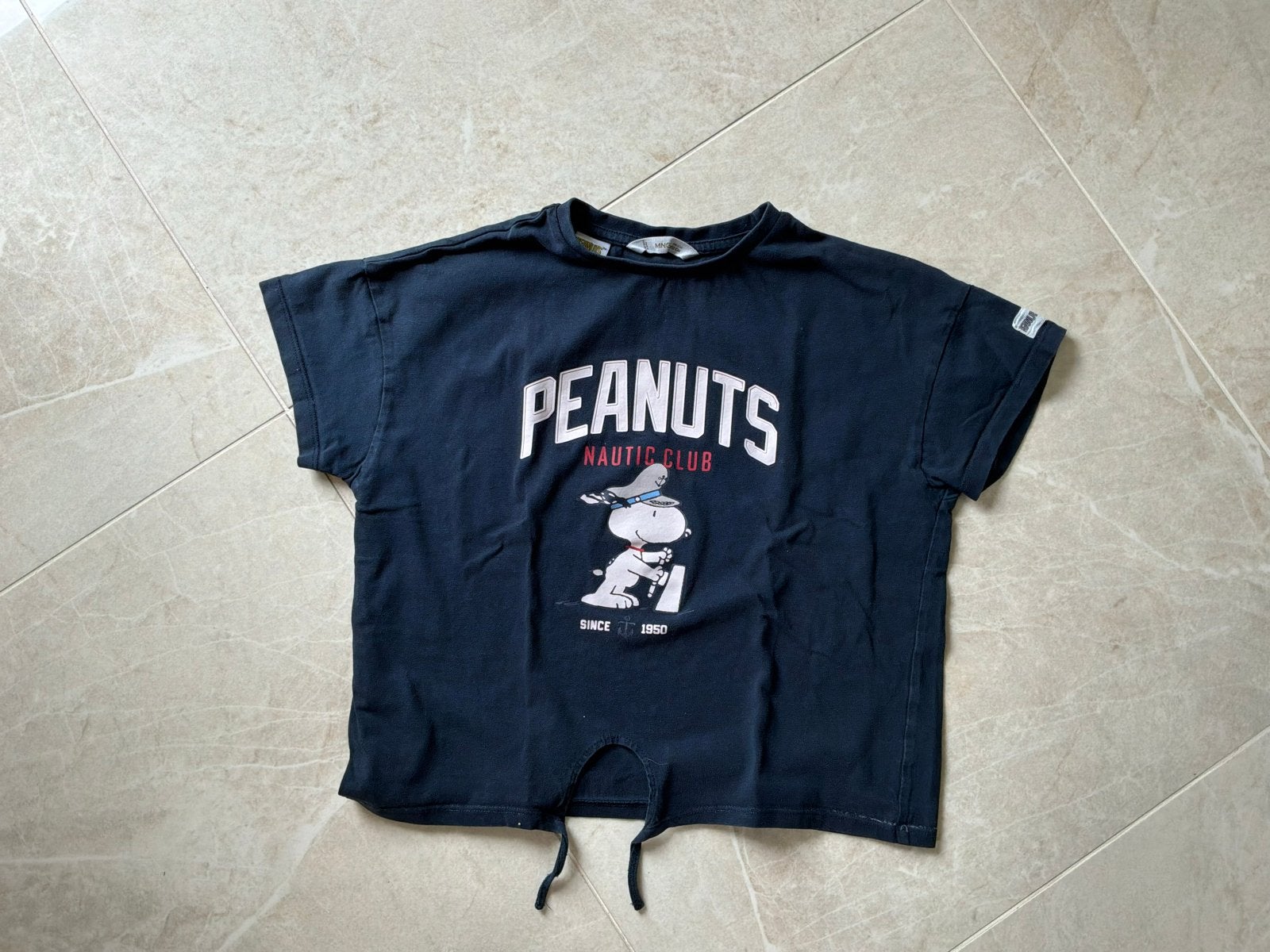 Peanuts Nautic Club T-shirt met Snoopy print maat 152, Ophalen of Verzenden