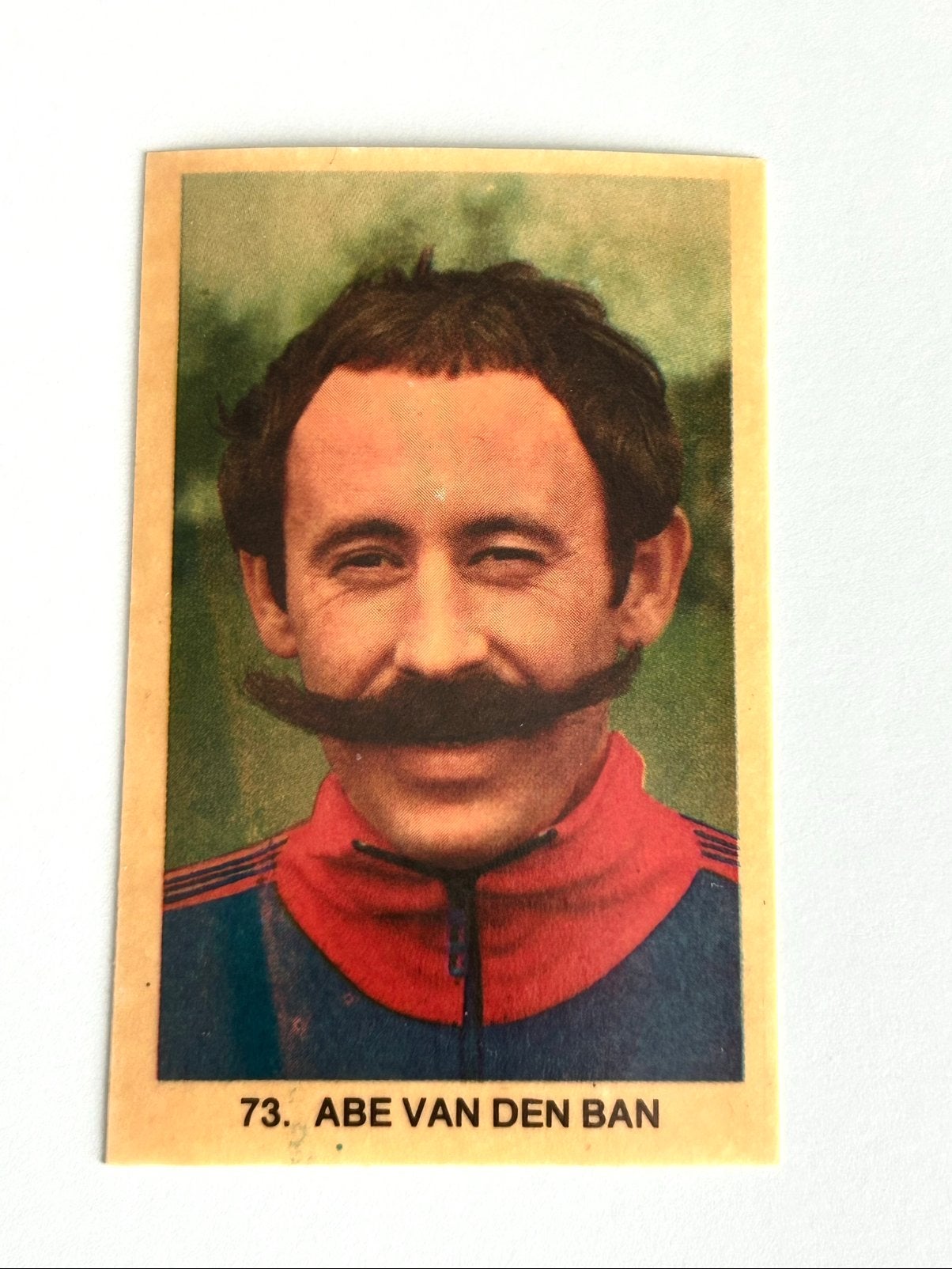 Vanderhout 1979/80 Abe van den Ban HFC HAARLEM sticker, Verzamelen, Sportartikelen en Voetbal, Verzenden, Gebruikt, Poster, Plaatje of Sticker