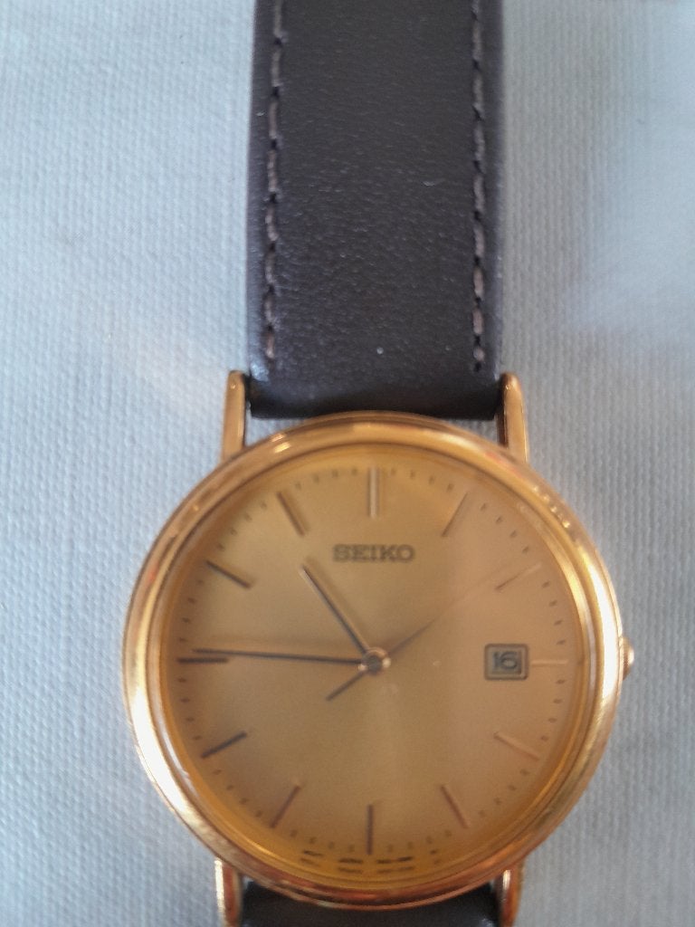 Prisma en Seiko Herenhorloge (Verguld), Overige merken, Overige materialen, Polshorloge, Ophalen of Verzenden