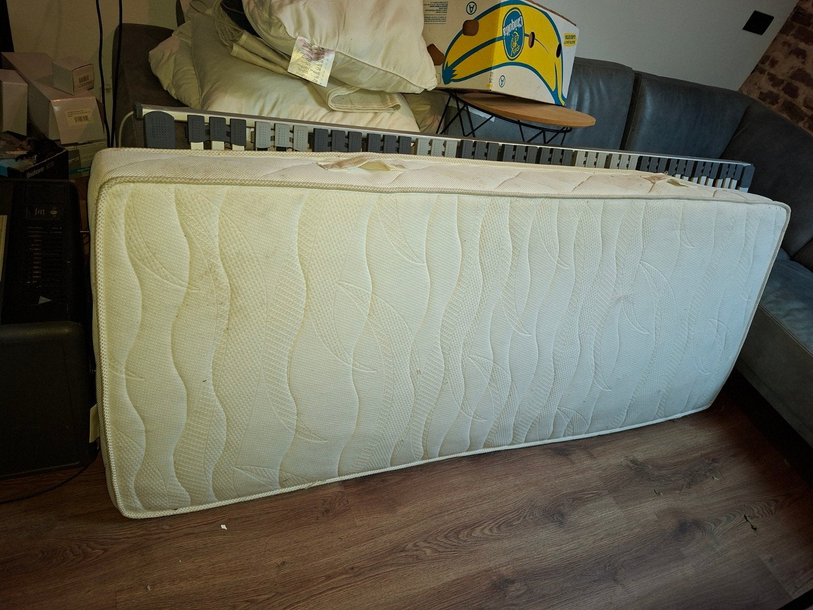 matras 80x200 cm zgan gratis, Ophalen, Eenpersoons, Zo goed als nieuw, 80 cm