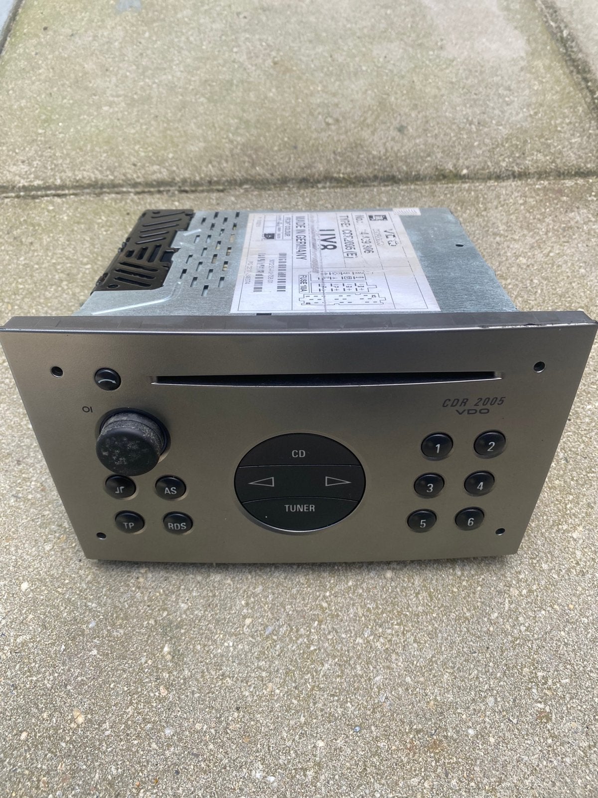 Opel CDR2005 (E) autoradio - VDO - Made in Germany, Ophalen, Gebruikt