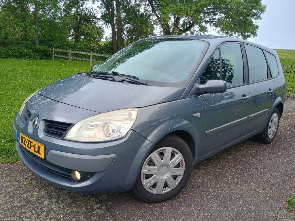 Renault Grand Scenic 2.0 16V 2008 Grijs NAP APK 12-2026, Voorwielaandrijving, 1998 cc, Stof, 4 cilinders