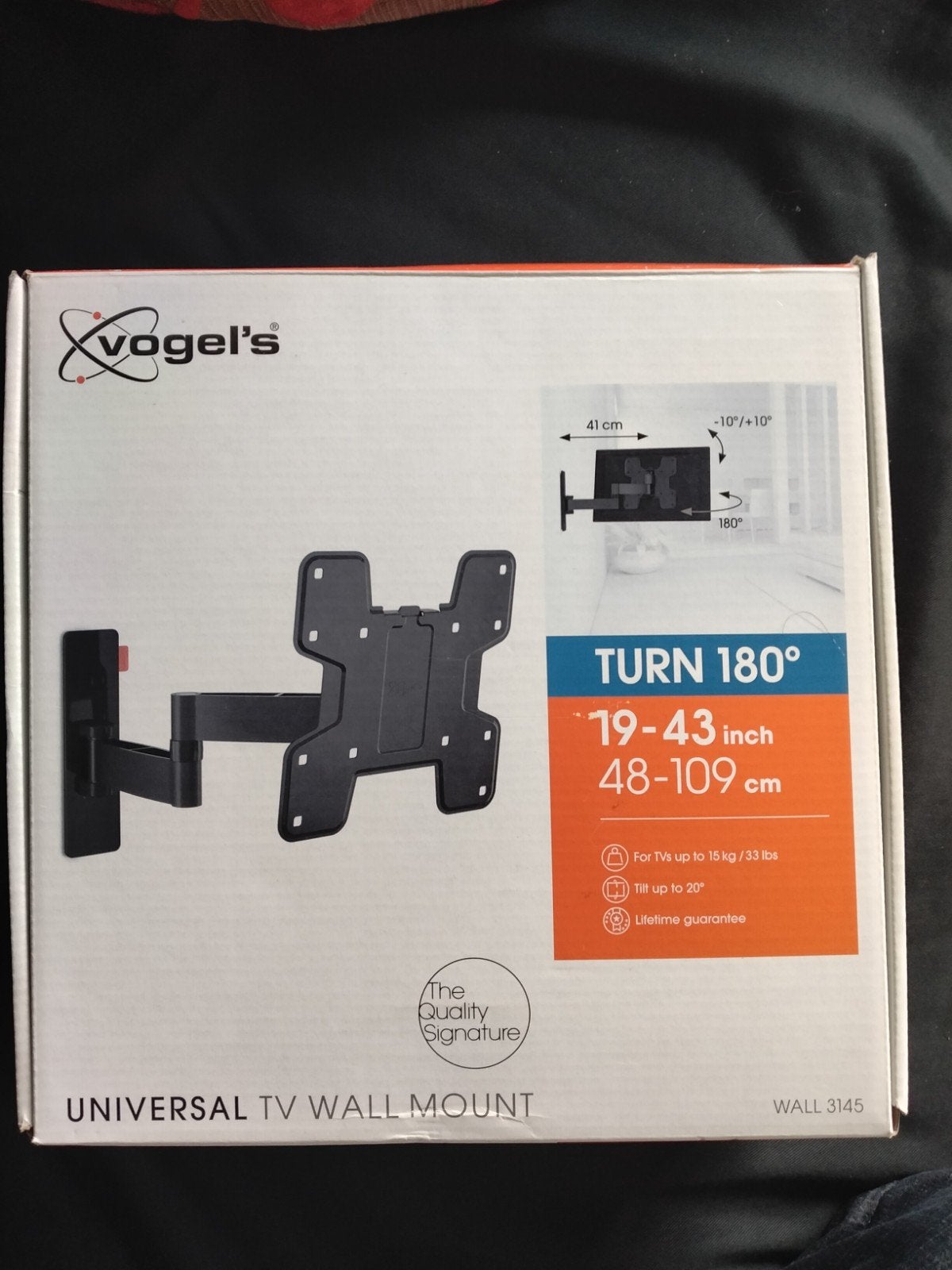 Vogel's WALL 3145 Universele TV Muurbeugel 19-43 inch, Audio, Tv en Foto, Televisie-accessoires, Ophalen of Verzenden, Nieuw