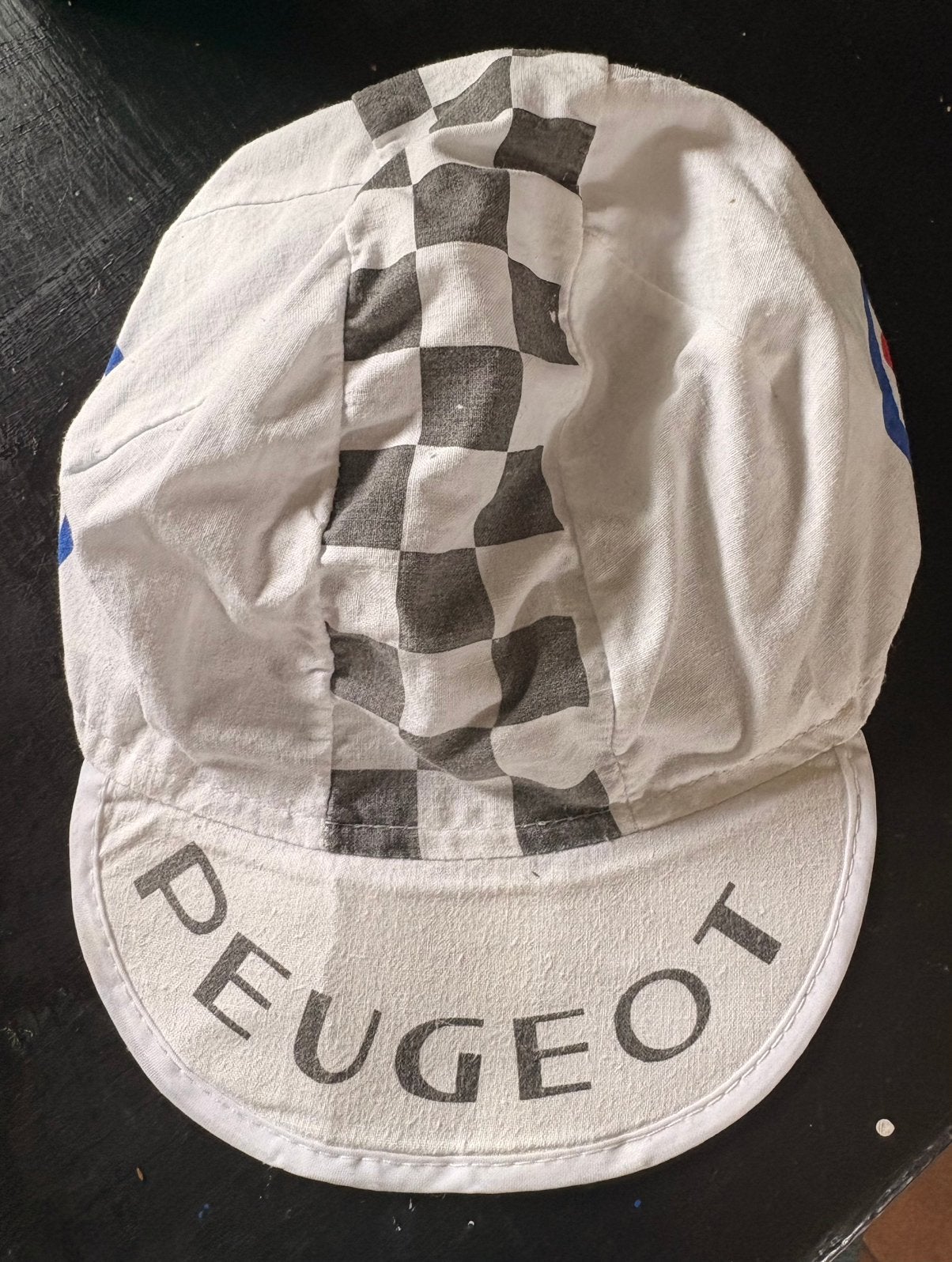 Vintage retro koers petje Peugeot, Sport en Fitness, Wielrennen, Ophalen of Verzenden, Zo goed als nieuw, Overige typen