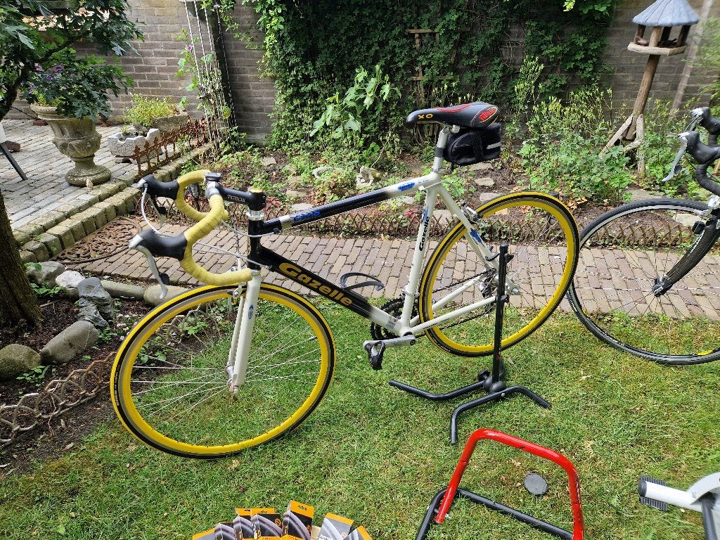 Gazelle Giro racefiets + Tacx trainer ed, Ophalen, Overige materialen, Zo goed als nieuw, 57 tot 61 cm