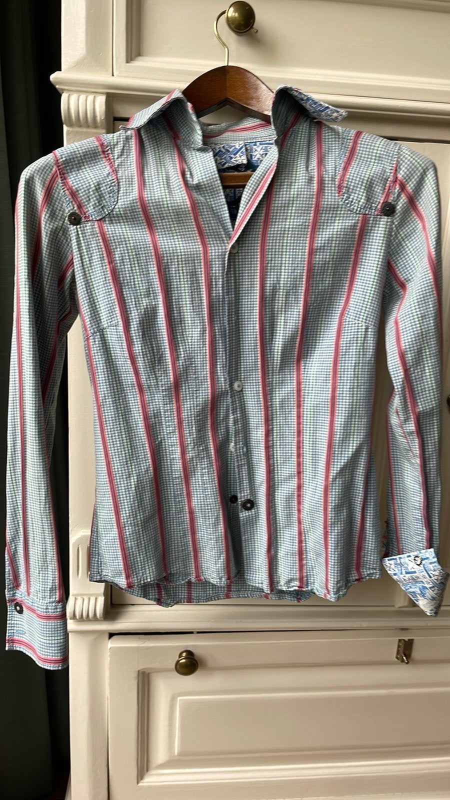 Blouse blousje Hans Ubbink XS 34, Ophalen of Verzenden, Zo goed als nieuw, Maat 34 (XS) of kleiner, Blauw