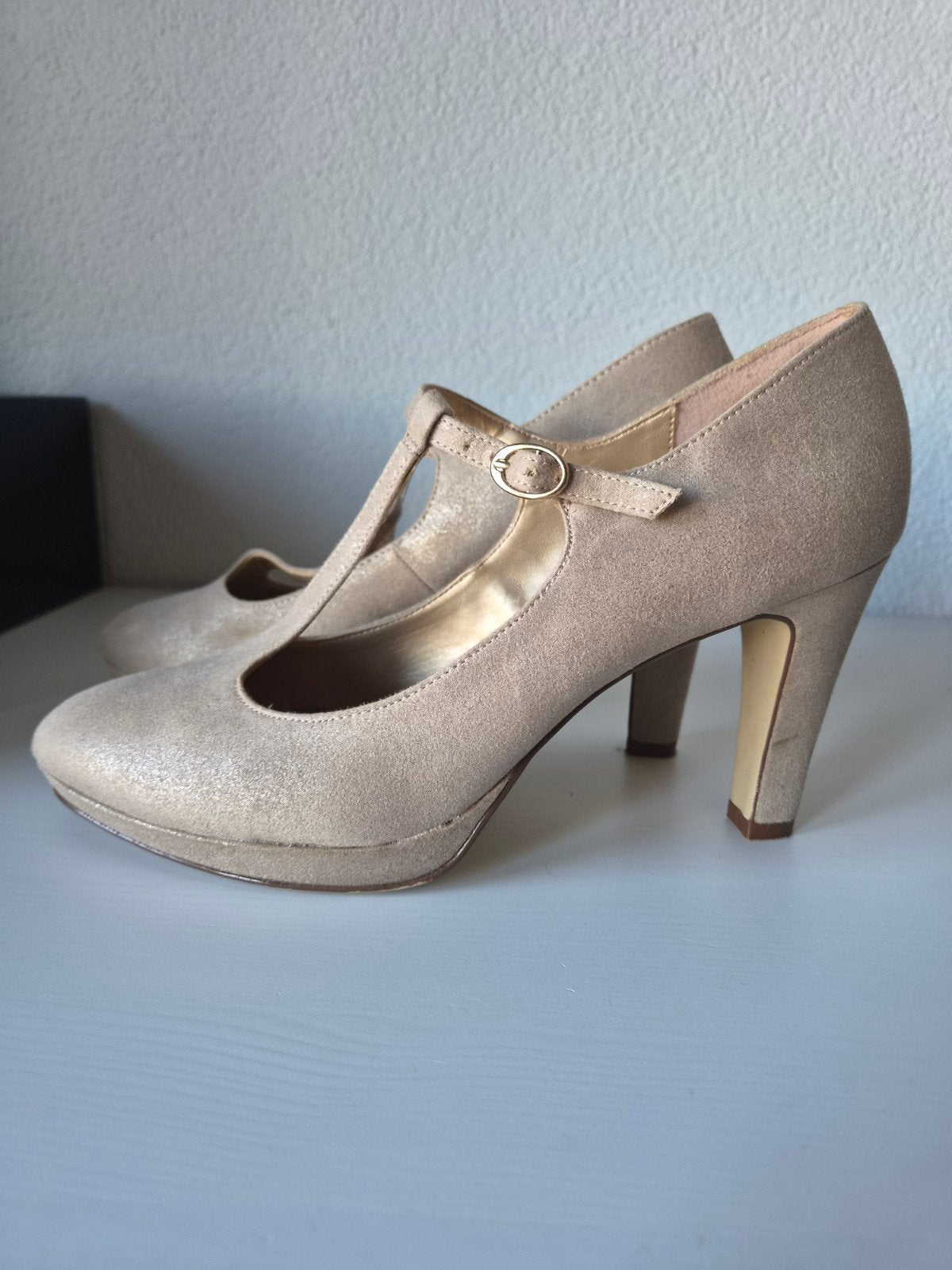 Graceland Mary Jane hakken - Maat 40, Ophalen, Pumps, Beige, Zo goed als nieuw