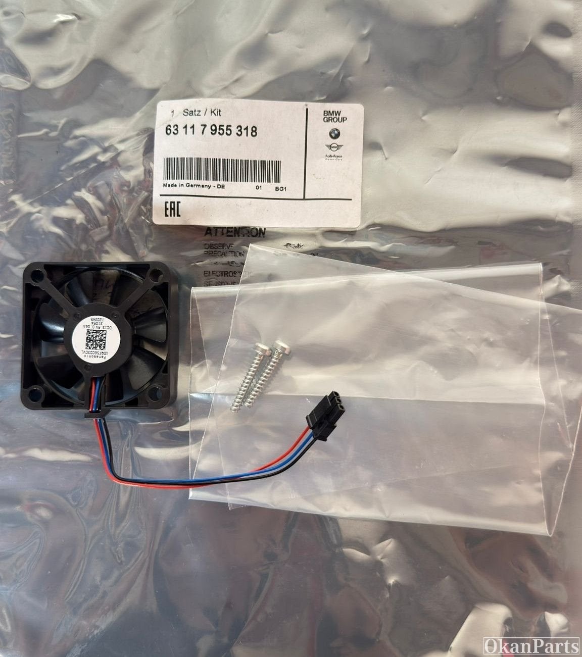 BMW Mini Koplamp ventilator 63117955318, Gebruikt, Ophalen of Verzenden, Customer.service@mini.co.uk, BMW