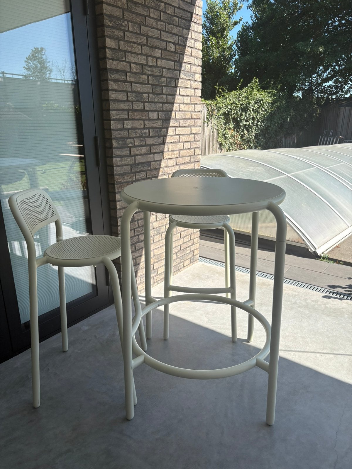 FATBOY TONI haute bistreau statafel tuinset bistroset, Tuin en Terras, Ophalen, Zo goed als nieuw