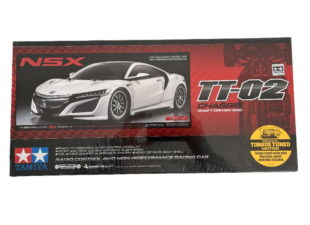 Tamiya 58634 1/10 RC HONDA NSX 2016 TT-02 T58634 1/10 rc, Ophalen of Verzenden, Nieuw, Schaal 1:10, Elektro