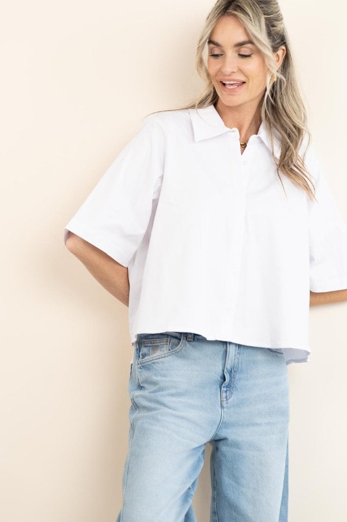 Als nieuw - Est Seven witte blouse, mt M, Kleding | Dames, Maat 38/40 (M), Wit, Ophalen of Verzenden, Zo goed als nieuw