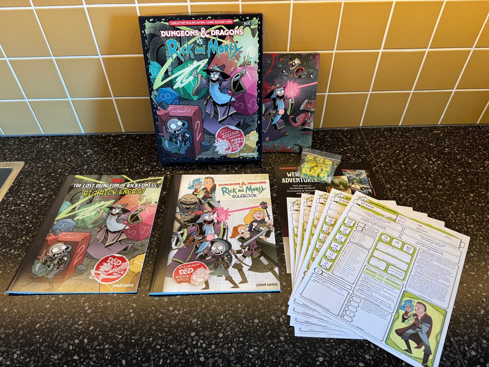 Rick and Morty - Dungeons & Dragons start set ZGAN, Ophalen of Verzenden, Zo goed als nieuw