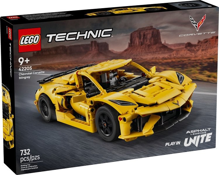 Lego Technic set 42205 Chevrolet Corvette Stingray, Lego, Nieuw, Ophalen of Verzenden, Technic