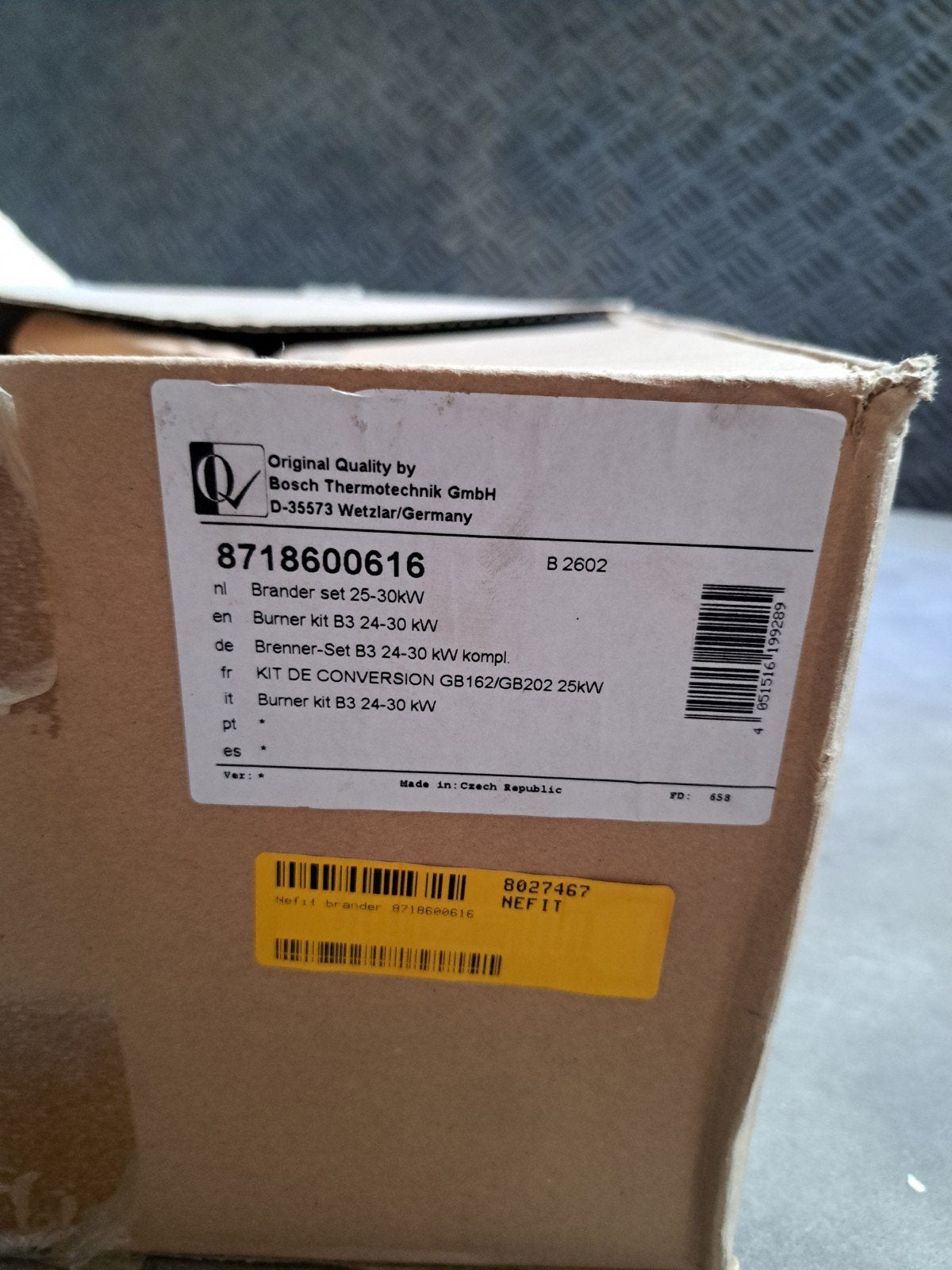 Bosch Branderset 25-30 kW 8718600616, Nieuw, Ophalen of Verzenden, ., Nefit Bosch