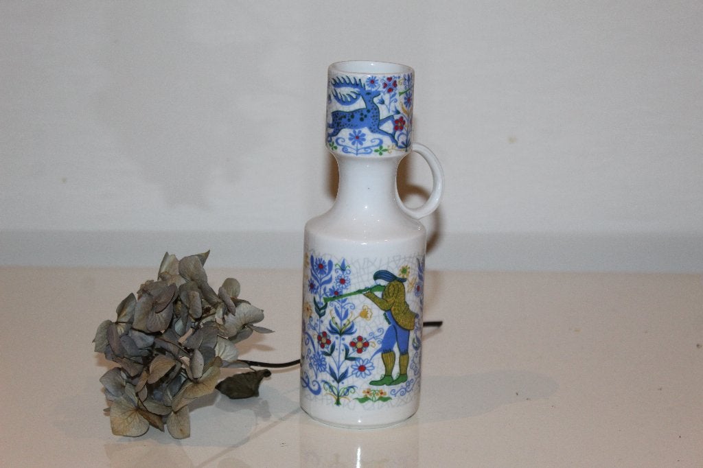 vaas - Porselein met jacht tafereel, Ophalen of Verzenden