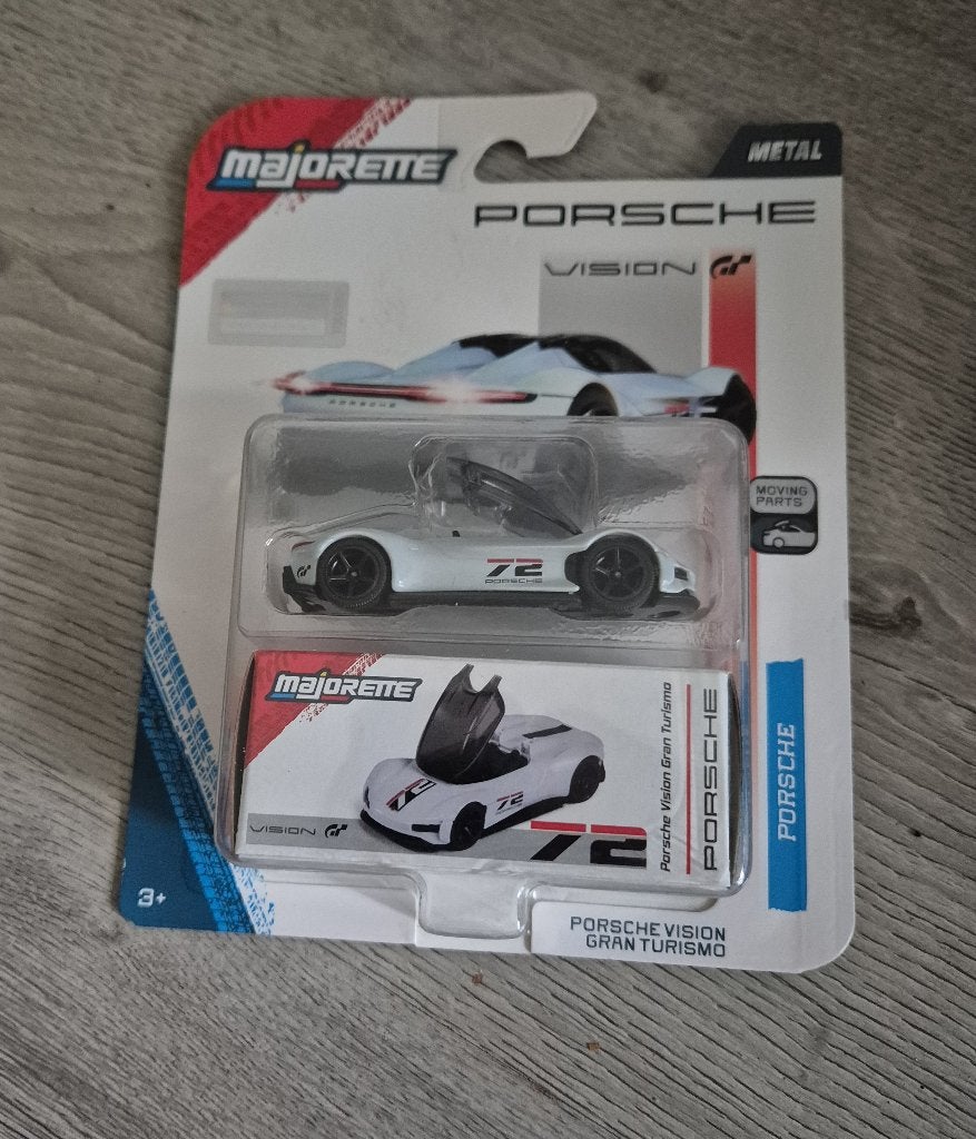majorette porsche vision gran turismo wit, Ophalen of Verzenden, Nieuw, Auto