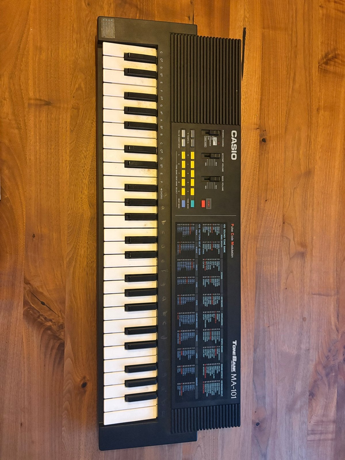 Casio Tone Bank MA-101 Keyboard - Zo goed als nieuw, Muziek en Instrumenten, Keyboards, Ophalen, Zo goed als nieuw, 49 toetsen