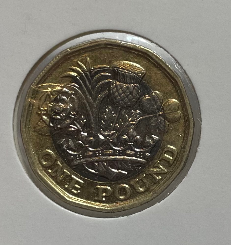 1 pond Engeland 2017, Ophalen of Verzenden, Overige landen