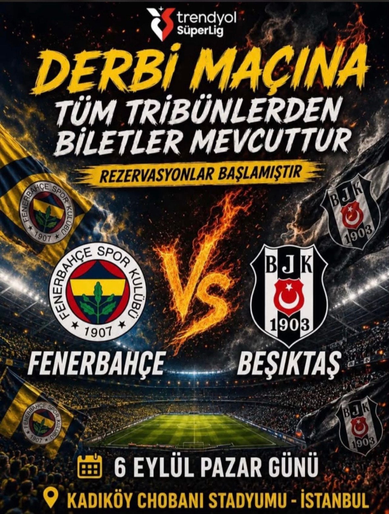 Fenerbahce besiktas, Eén persoon