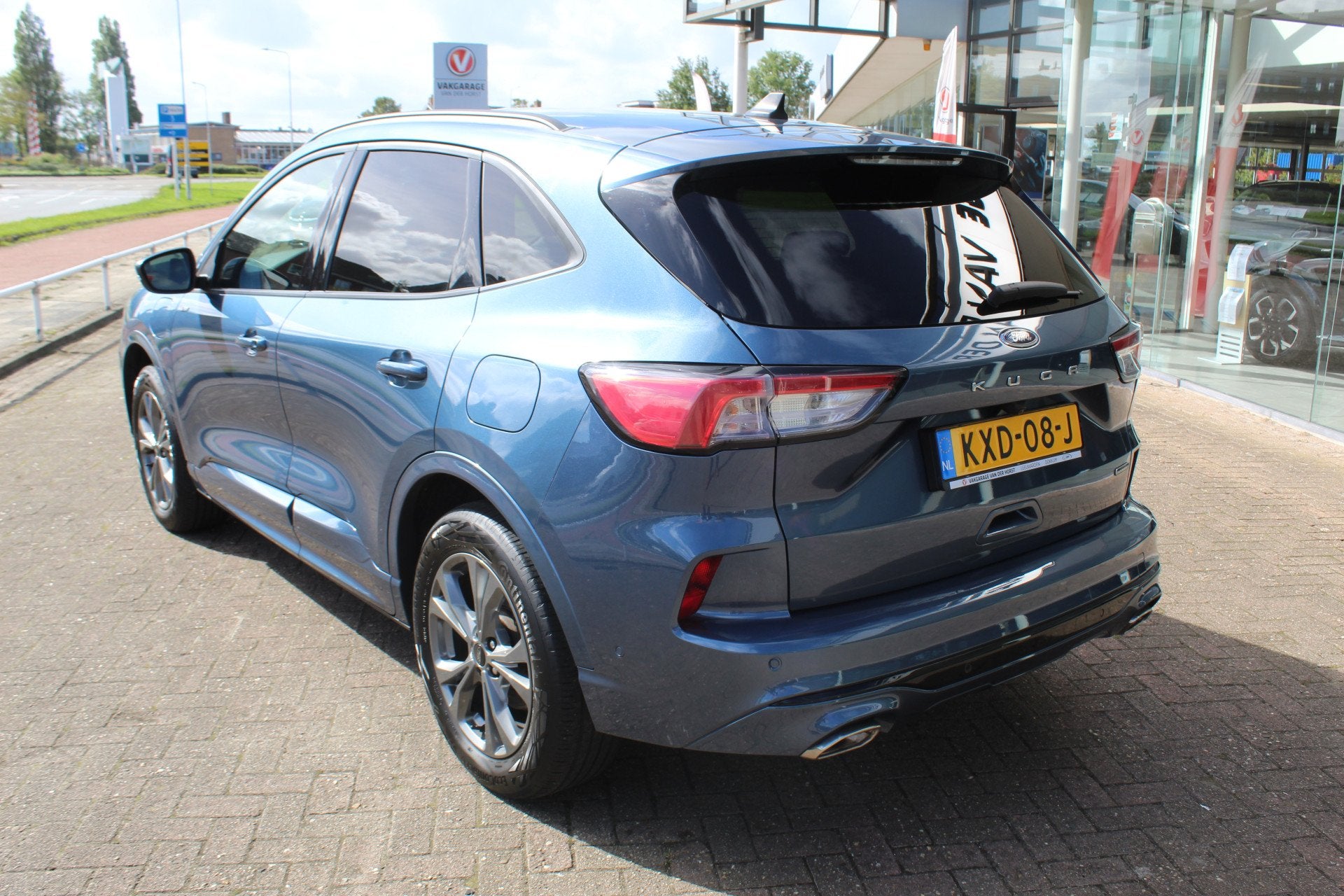Ford Kuga 2.5 PHEV ST-Line X , 225pk , 1500kg Trekgewicht Cl, Gebruikt, 4 cilinders, Blauw, Plug-in hybride