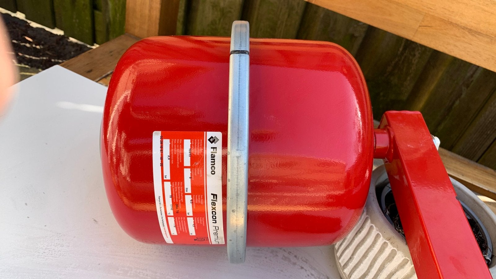 Flamco Expansievat 8 Liter, 30 tot 80 cm, Gebruikt, Cv-ketel of Combi-ketel, Minder dan 60 cm