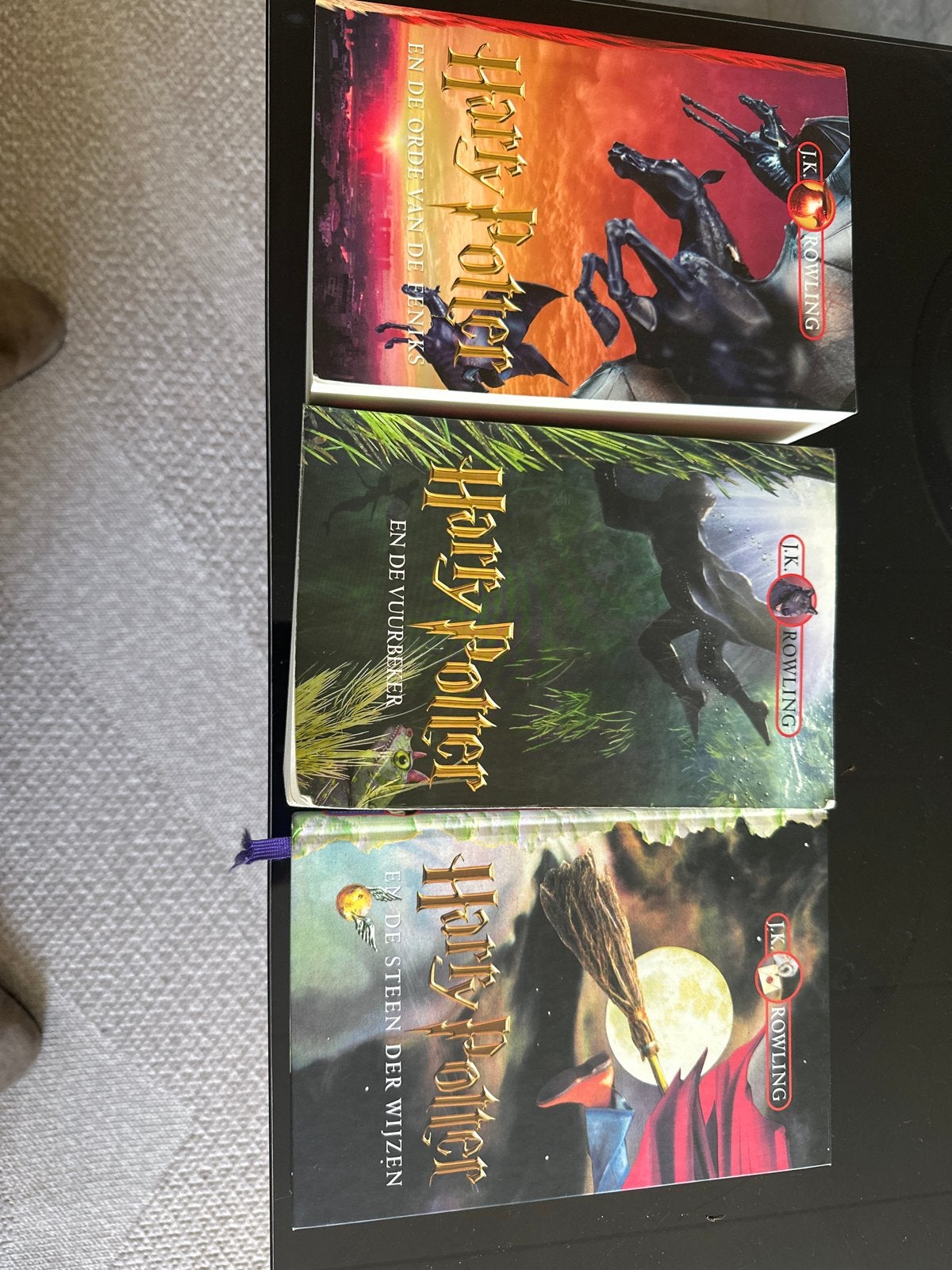 Harry Potter boeken: De Steen der Wijzen, Vuurbeker, Orde va, Boeken, Ophalen of Verzenden, Gelezen