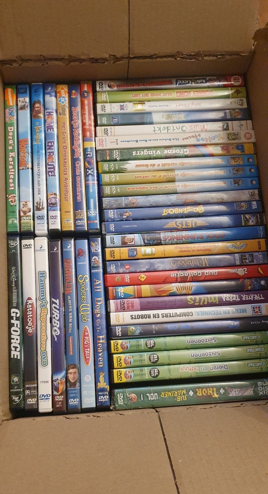 Grote collectie kinderfilms en animatie DVD's, Cd's en Dvd's, Gebruikt, Animatie, Alle leeftijden, Nederlands