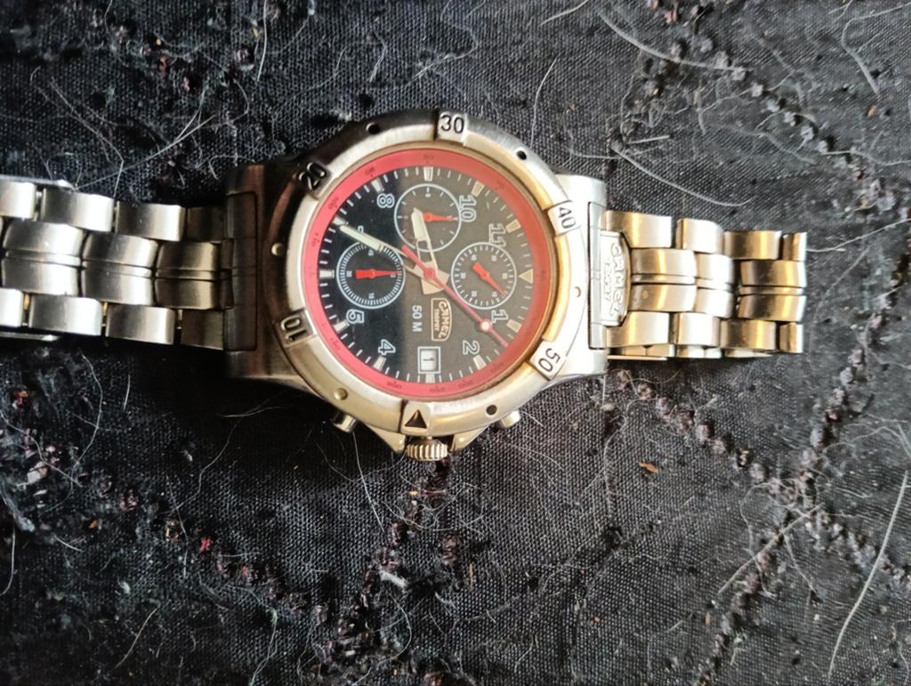 Camel Trophy Chronograaf Herenhorloge - Stoer & Robuust, Overige merken, Staal, Gebruikt, Staal