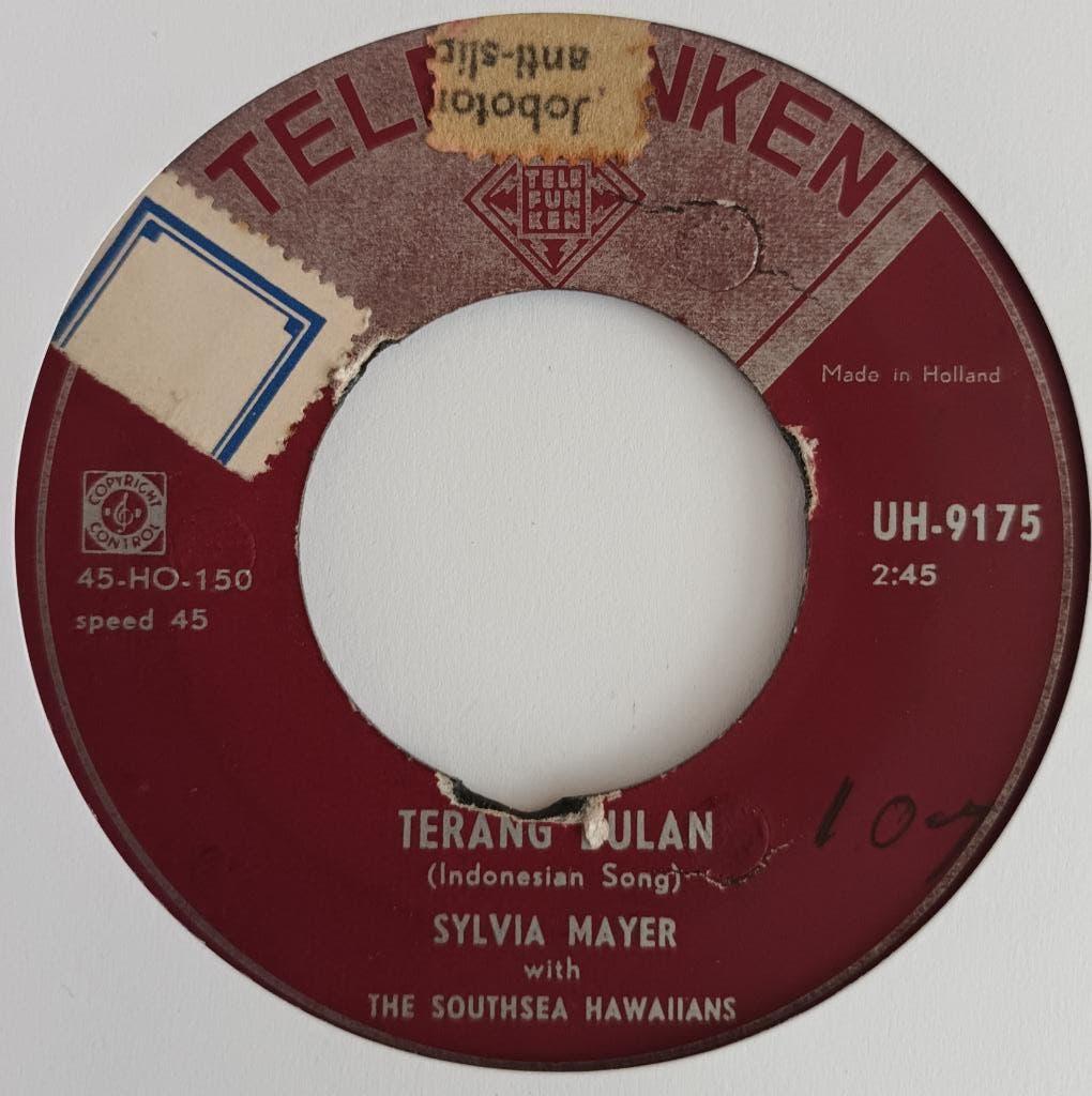 Sylvia Mayer - Terang Bulan  (Telefunken UH 9175), Gebruikt, 7 inch, Single, Ophalen of Verzenden