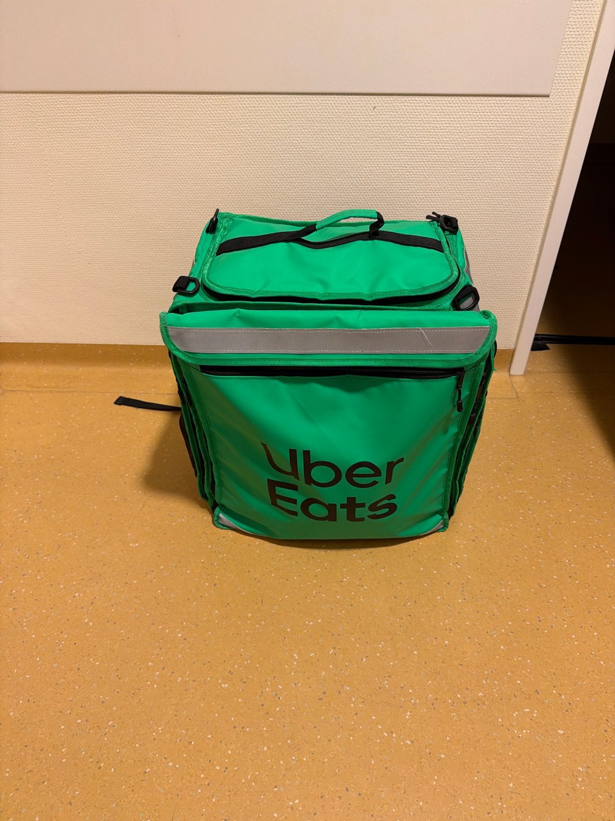 Uber Eats jas en tas - Zo goed als nieuw, Ophalen of Verzenden, Zo goed als nieuw, Groen