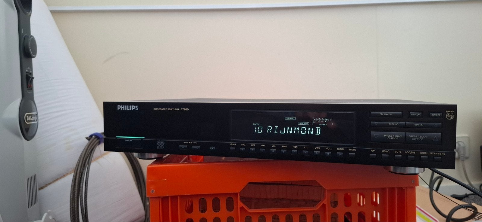 Philips FT980 Geïntegreerde RDS Tuner, Audio, Tv en Foto, Ophalen of Verzenden, Zo goed als nieuw, Analoog