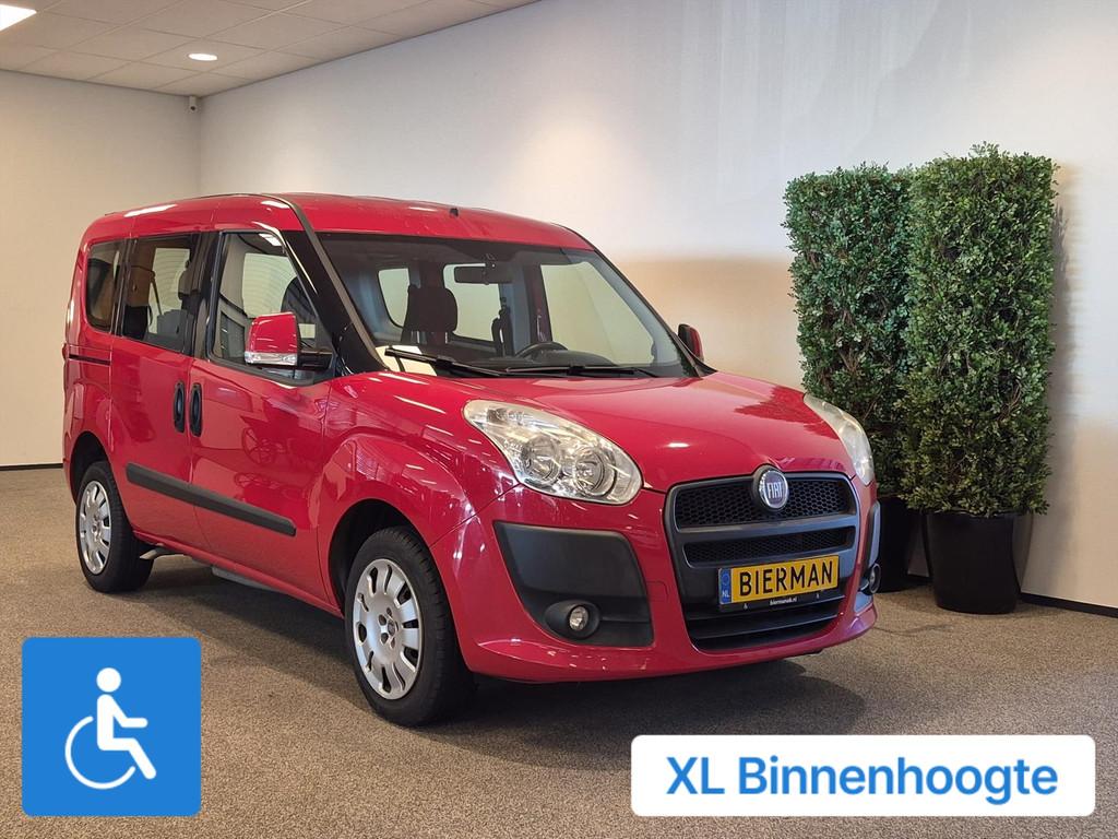 Fiat Doblo L1 Rolstoelauto XXL 160 cm 3+1, Auto's, Fiat, Multifunctioneel stuurwiel, 12 maanden, Stof, Gebruikt