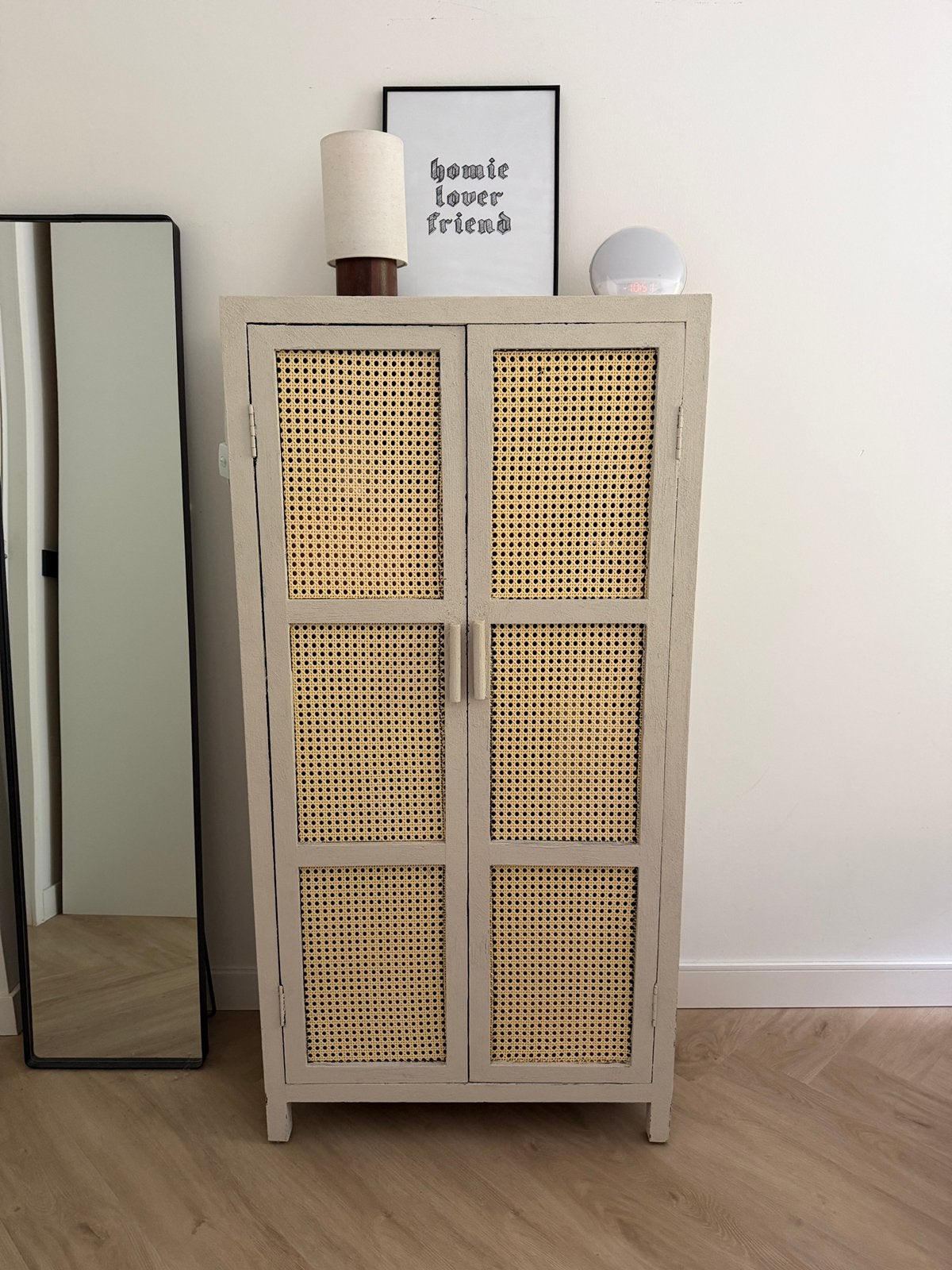 Webbing kast  – rotan/webbing – 140 x 70 x 40 cm, Ophalen, Zo goed als nieuw