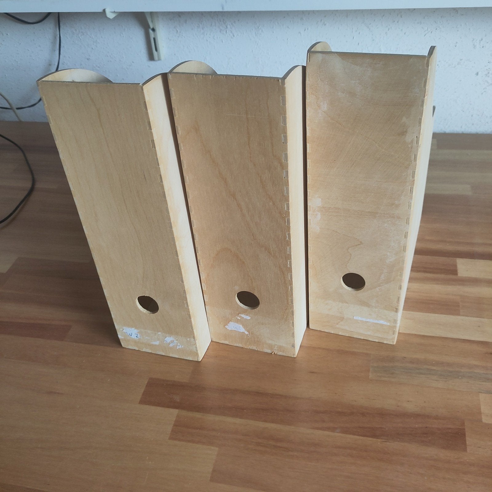 Houten tijdschriftenhouders (3 stuks), Ophalen, Gebruikt, Lectuurbak, Hout