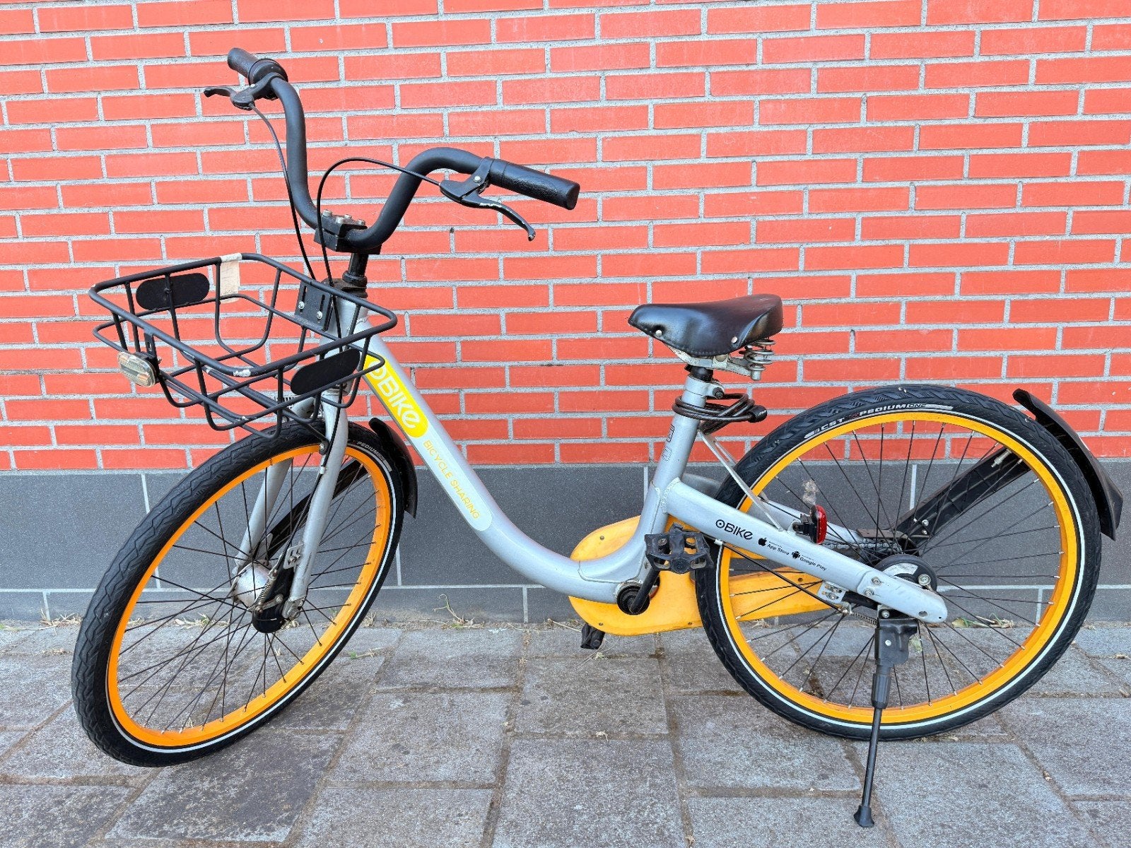 26 inch fiets geel - Damesfiets, ideaal voor beginners, Overige merken, Terugtraprem, Gebruikt, 47 tot 50 cm