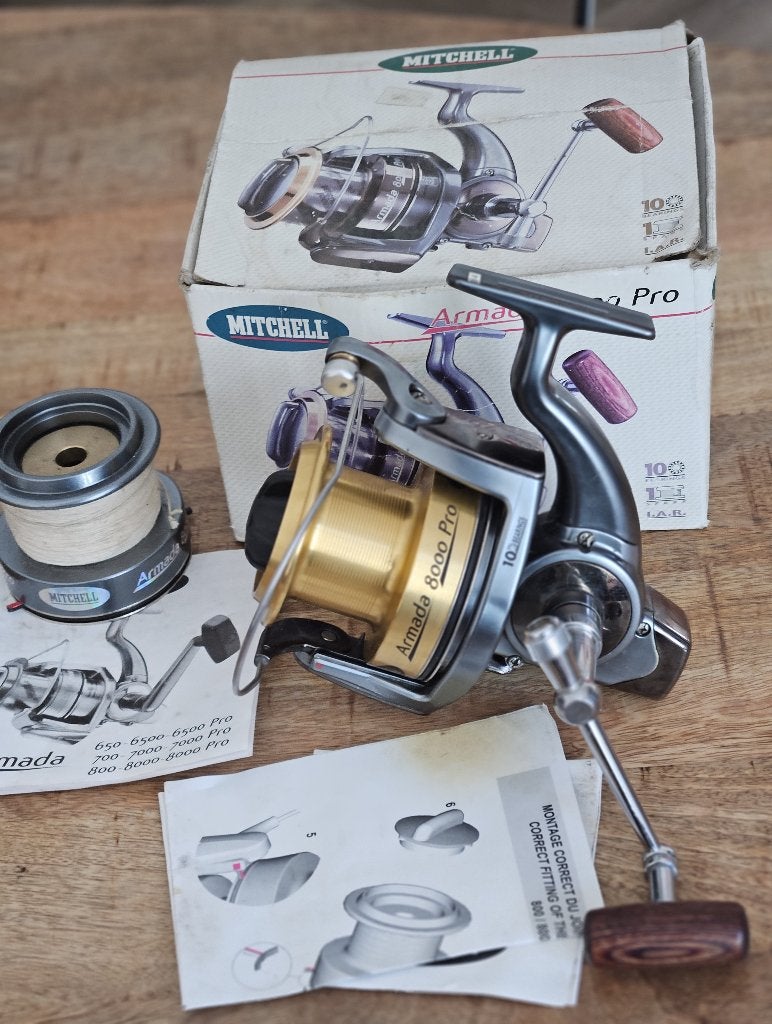 Mitchell Armada 8000 pro !, Ophalen of Verzenden, Gebruikt, Molen