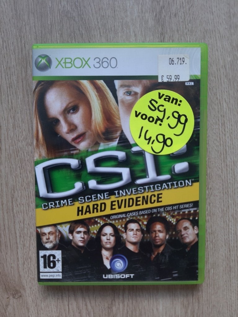 "CSI Crime Scene Investigation; Hard evidence" Xbox 360 game, Spelcomputers en Games, Games | Xbox 360, Avontuur en Actie, Verzenden