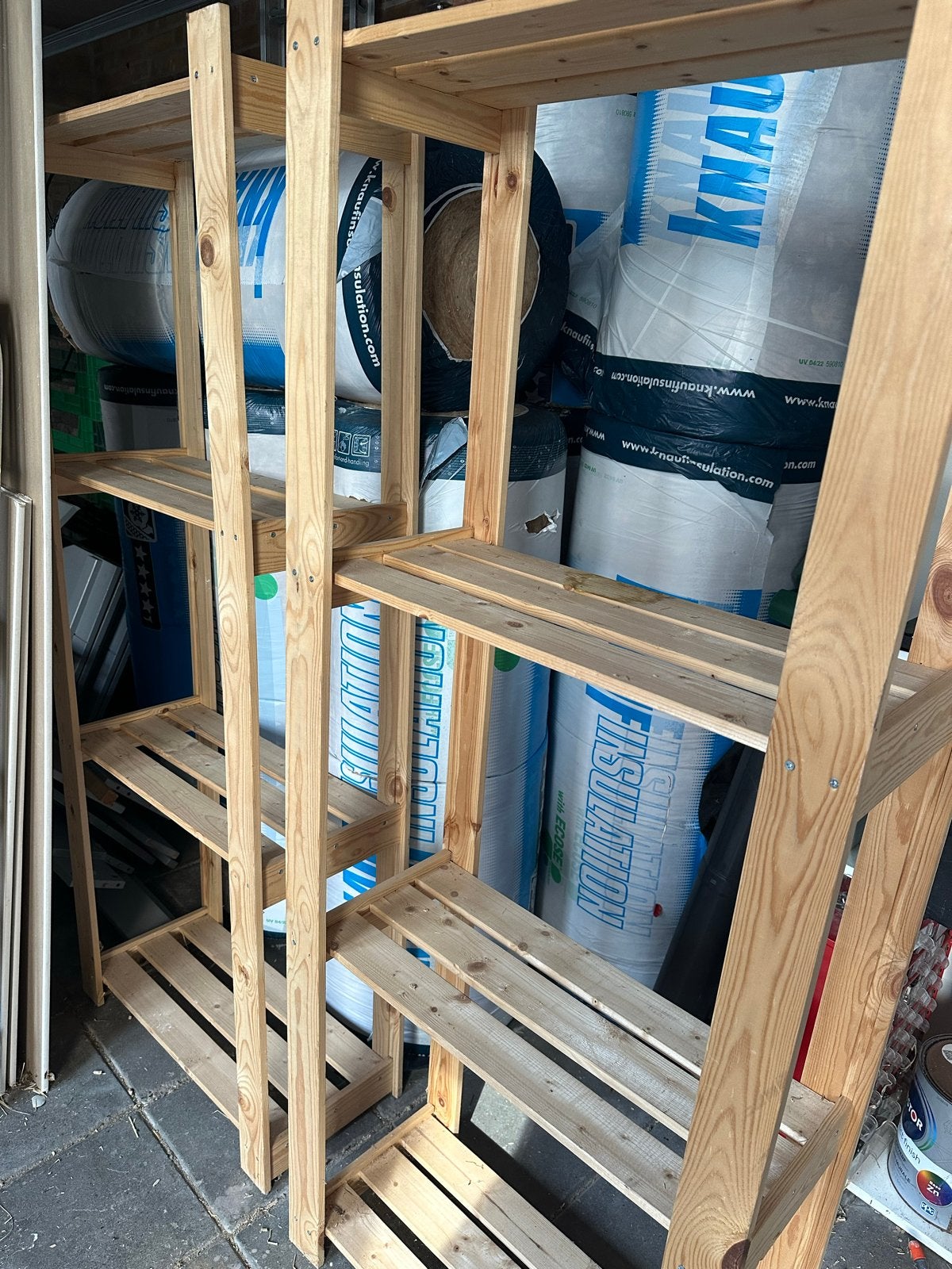 Houten opbergrek / stellingkast, Huis en Inrichting, Ophalen, Gebruikt